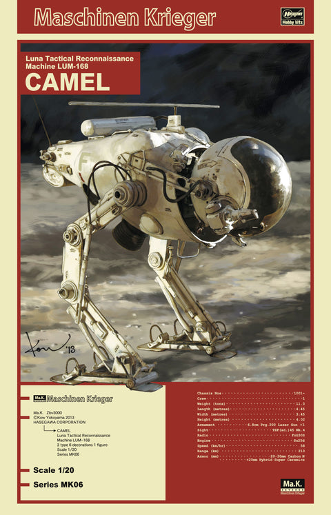 Maschinen Krieger 1/20 Ma.K. Luna Tactical Reconnaissance Machine Lum-168 Camel MK06