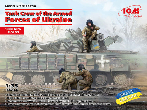 A ICM 1/35 Tank Crew of the Armed Forces of Ukraine priced at $28.49 available from Echelon Hobbies