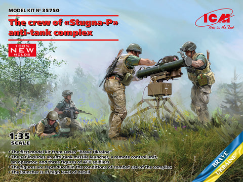 ICM 1/35 The crew of "Stugna-P" anti-tank weapon