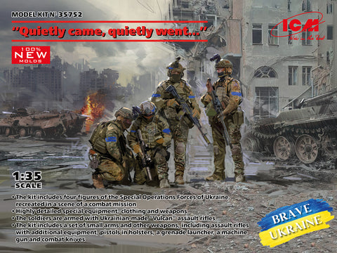 ICM 1/35 "Quietly came, quietly went", Special Operations Forces of Ukraine (4 figures)