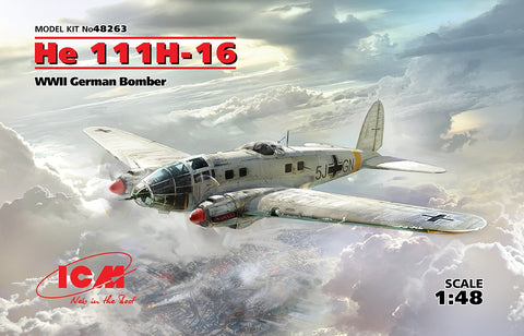 ICM 1/48 He 111H-16, WWII German Bomber