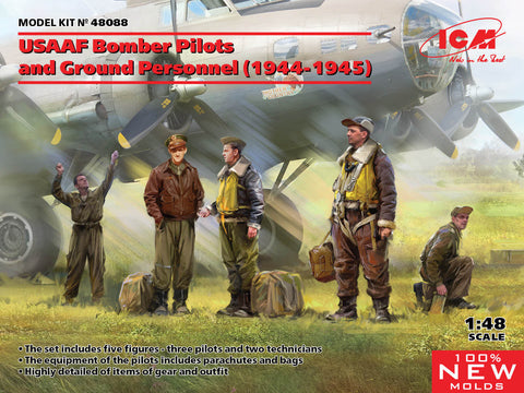 A ICM 1/48 USAAF Bomber Pilots and Ground Personnel priced at $20.99 available from Echelon Hobbies