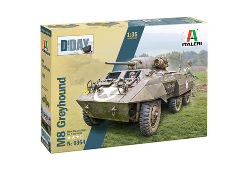 A Italeri 1/35 'R' M8 Greyhound priced at $41.99 available from Echelon Hobbies