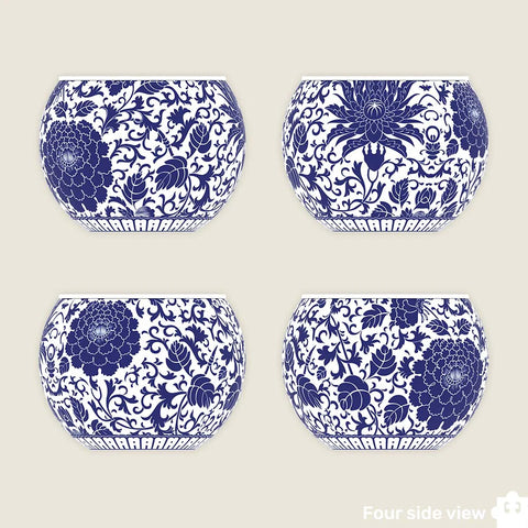 Oriental Floral Ornament - Puzzle Pot