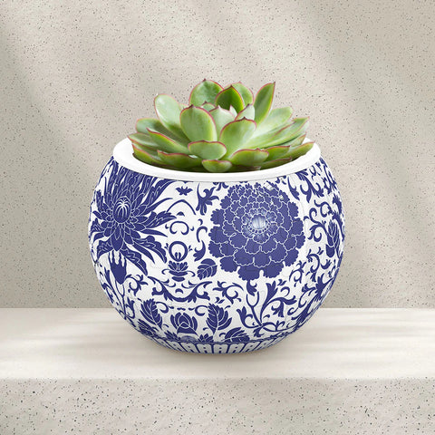 Oriental Floral Ornament - Puzzle Pot
