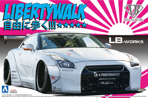 A Aoshima 1/24 LB Works R35 GT-R Ver.2 priced at $49.99 available from Echelon Hobbies