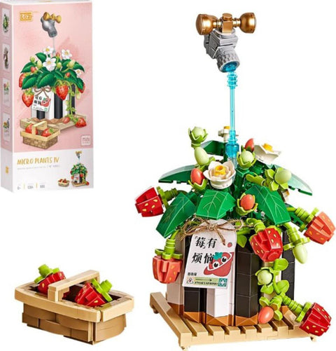 LOZ Block- Strawberry Bonsai Plant