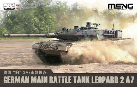 A Meng 1/72 German Main Battle Tank Leopard 2 A7 priced at $21.75 available from Echelon Hobbies