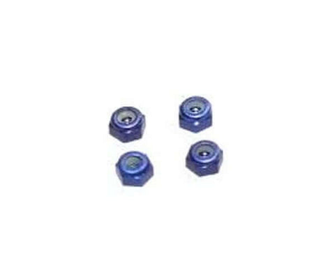 A MARKA RACING ALUMINUM 2MM WHEEL LOCK NUT - BLUE priced at $8.99 available from Echelon Hobbies