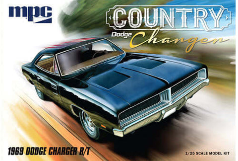 A MPC 1969 Dodge "Country Charger" R/T 1/25 Model Kit priced at $38.99 available from Echelon Hobbies