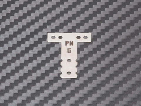 A PN Racing Mini-Z MR03 MM G10 Fiber Glass T-Plate #5 priced at $8.99 available from Echelon Hobbies