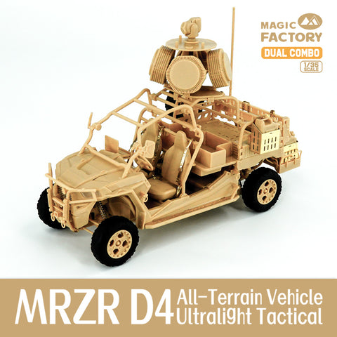 Magic Factory 1/35 MRZR D4 Ultralight Tactical All-Terrain Vehicle (Dual Combo) + Figure set