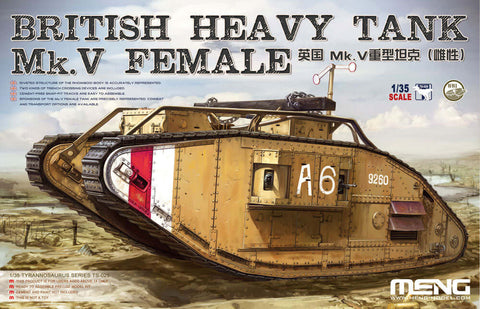 A Meng 1/35 British Heavy Tank MK.V Female priced at $117.99 available from Echelon Hobbies