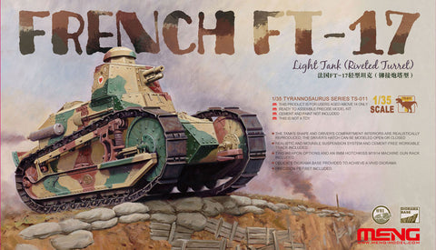 Meng 1/35 French FT-17 Light Tank (Rivet Turret)