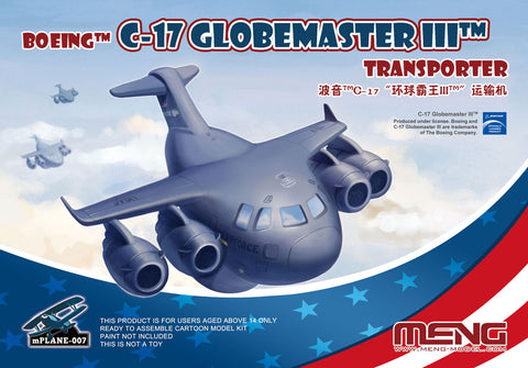 Meng Boeing C-17 Globemaster III Transporter Egg Plane