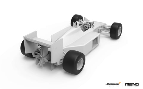 A Meng 1/24 McLaren MP4/4 1988 priced at $115.99 available from Echelon Hobbies