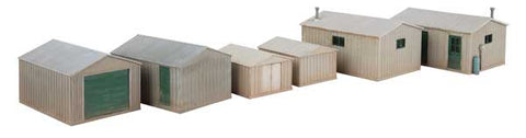 A Walthers Cornerstone Metal Yard Shed #4123 priced at $32.49 available from Echelon Hobbies