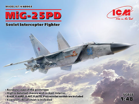 ICM 1/48 MiG-25 PD, Soviet Interceptor Fighter