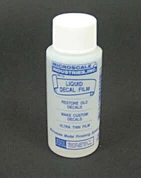 A MicroScale Industries Liquid Decal Film priced at $9.99 available from Echelon Hobbies