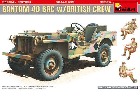 MiniArt 1/35 Bantam 40 BRC w/ British Crew. Special Edition