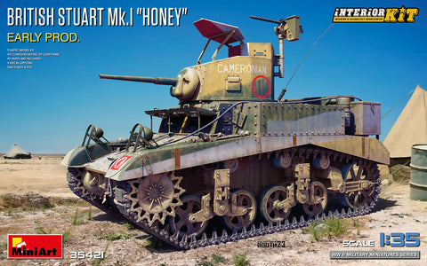 MiniArt 1/35 British Stuart Mk.I “Honey” Early Production with Interior