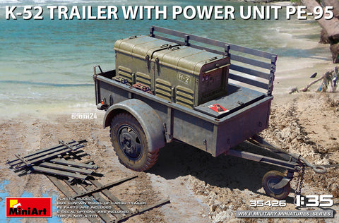 MiniArt 1/35 K-52 Trailer w/Power Unit PE-95