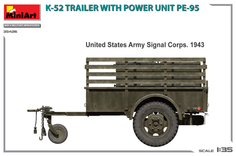 MiniArt 1/35 K-52 Trailer w/Power Unit PE-95