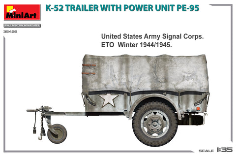 MiniArt 1/35 K-52 Trailer w/Power Unit PE-95