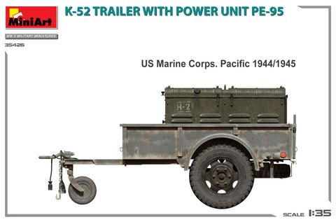 MiniArt 1/35 K-52 Trailer w/Power Unit PE-95