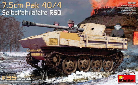 MiniArt 1/35 7.5cm Pak 40/4. Selbstfahrlafette RSO