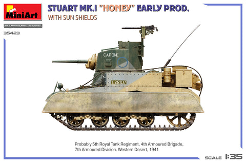 MiniArt 1/35 Stuart Mk.I “Honey” Early Prod. w/Sun Shields