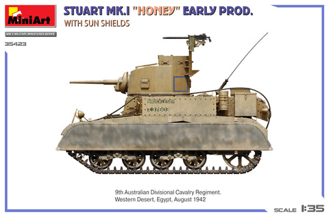 MiniArt 1/35 Stuart Mk.I “Honey” Early Prod. w/Sun Shields