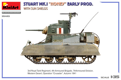 MiniArt 1/35 Stuart Mk.I “Honey” Early Prod. w/Sun Shields