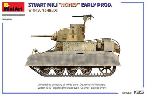 MiniArt 1/35 Stuart Mk.I “Honey” Early Prod. w/Sun Shields
