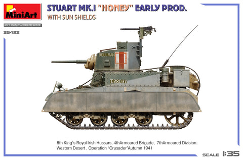 MiniArt 1/35 Stuart Mk.I “Honey” Early Prod. w/Sun Shields