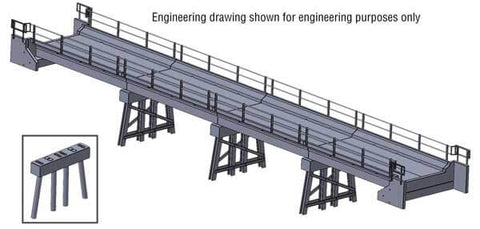 A Walthers Cornerstone Modern Short-Span Concrete Railroad Bridge #4591 priced at $54.99 available from Echelon Hobbies