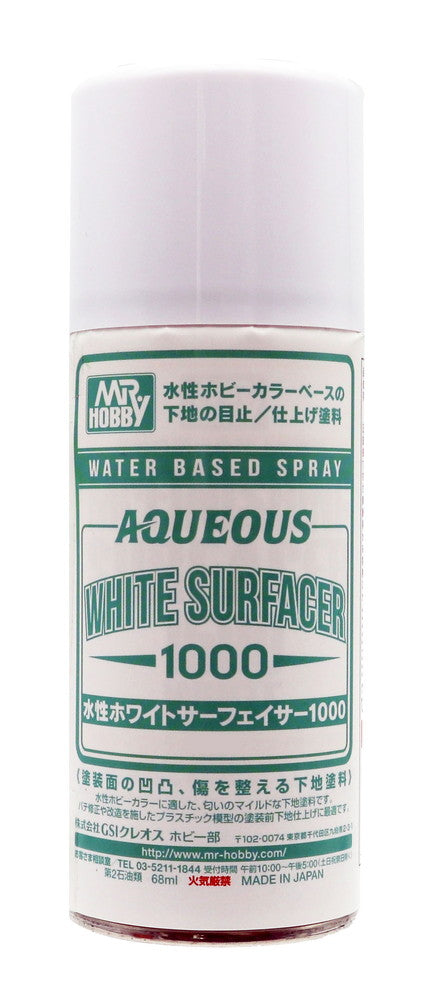 Mr Hobby AQUEOUS White Surfacer 1000 Spray