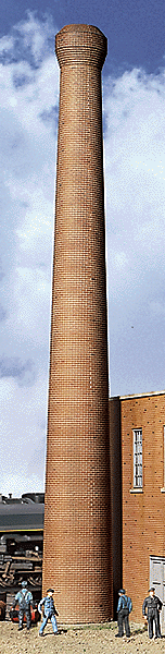 A Walthers Cornerstone One-Piece Brick Smokestack #3728 priced at $24.49 available from Echelon Hobbies