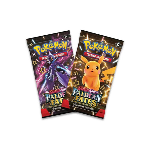 A POKEMON SV4.5 PALDEAN FATES MINI TIN priced at $18.99 available from Echelon Hobbies