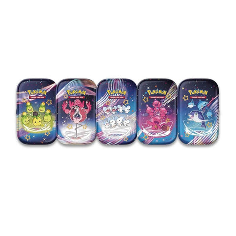 A POKEMON SV4.5 PALDEAN FATES MINI TIN priced at $18.99 available from Echelon Hobbies