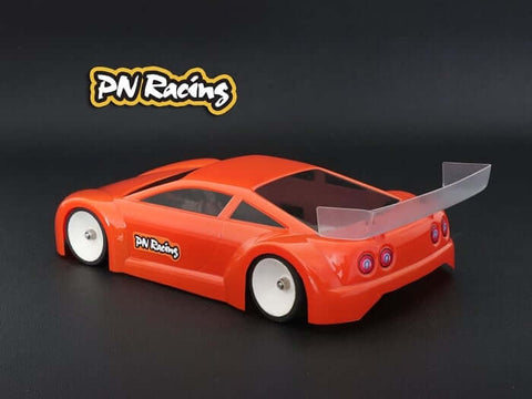 A PN Racing V2 JGT01 Racing 1/28 Lexan Body Kit priced at $45.75 available from Echelon Hobbies