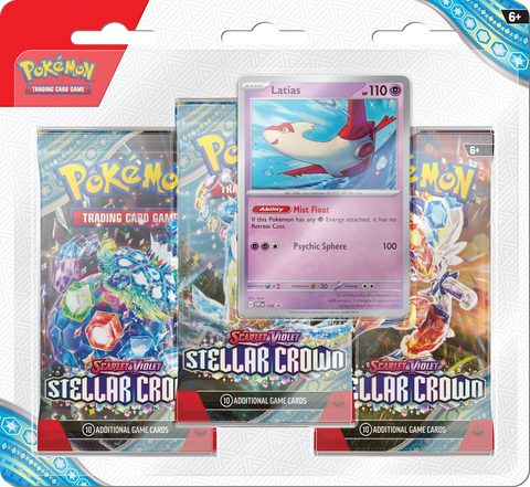 POKEMON SV7 STELLAR CROWN 3PK BLISTER - Latias Promo