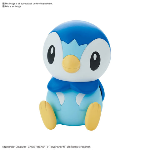 A Bandai Pokemon Model Quick Kit - #06 Piplup priced at $13.50 available from Echelon Hobbies