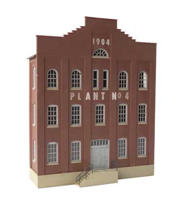 A Walthers Cornerstone Plant No. 4 Background Building #3183 priced at $38.99 available from Echelon Hobbies