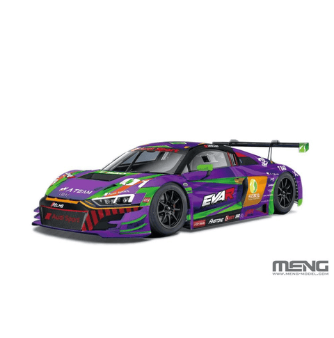 A Meng 1/24 Audi R8 LMS EVA RT TEST TYPE-01 TSRT R8 priced at $129.99 available from Echelon Hobbies