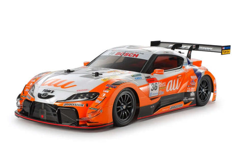 A Tamiya RC AU TOM'S GR SUPRA TT-02 Chassis priced at $169.99 available from Echelon Hobbies