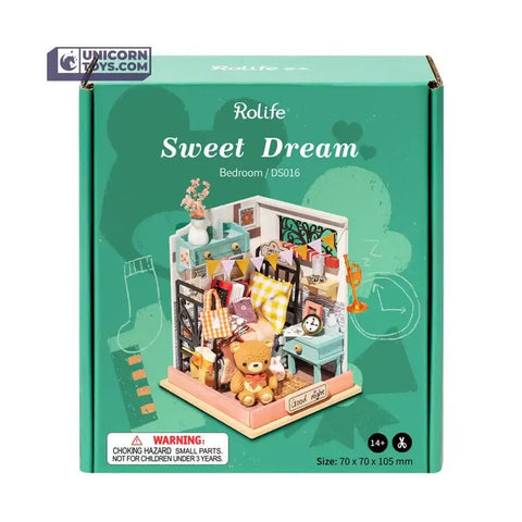 A Robotime Rolife Sweet Dream DIY Dollhouse Miniatures Kit priced at $19.99 available from Echelon Hobbies