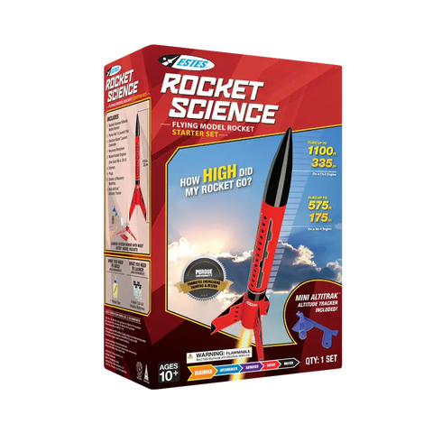 A Estes Rockets Rocket Science Starter Set priced at $89.99 available from Echelon Hobbies