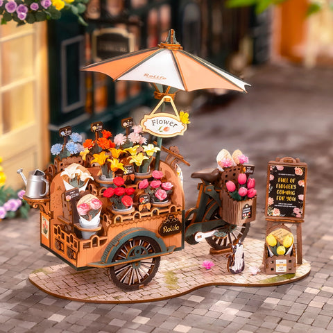 Rolife 3D Wooden Puzzle- Blossom Cart