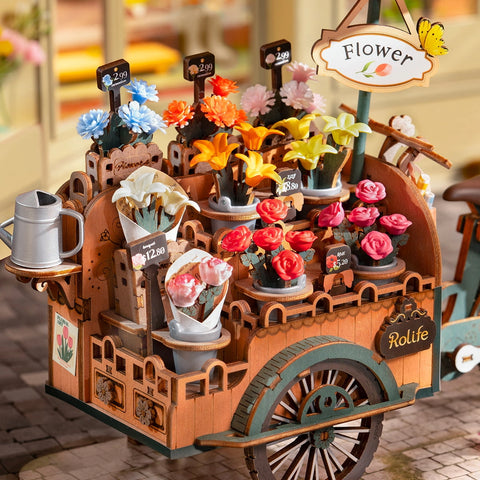 Rolife 3D Wooden Puzzle- Blossom Cart